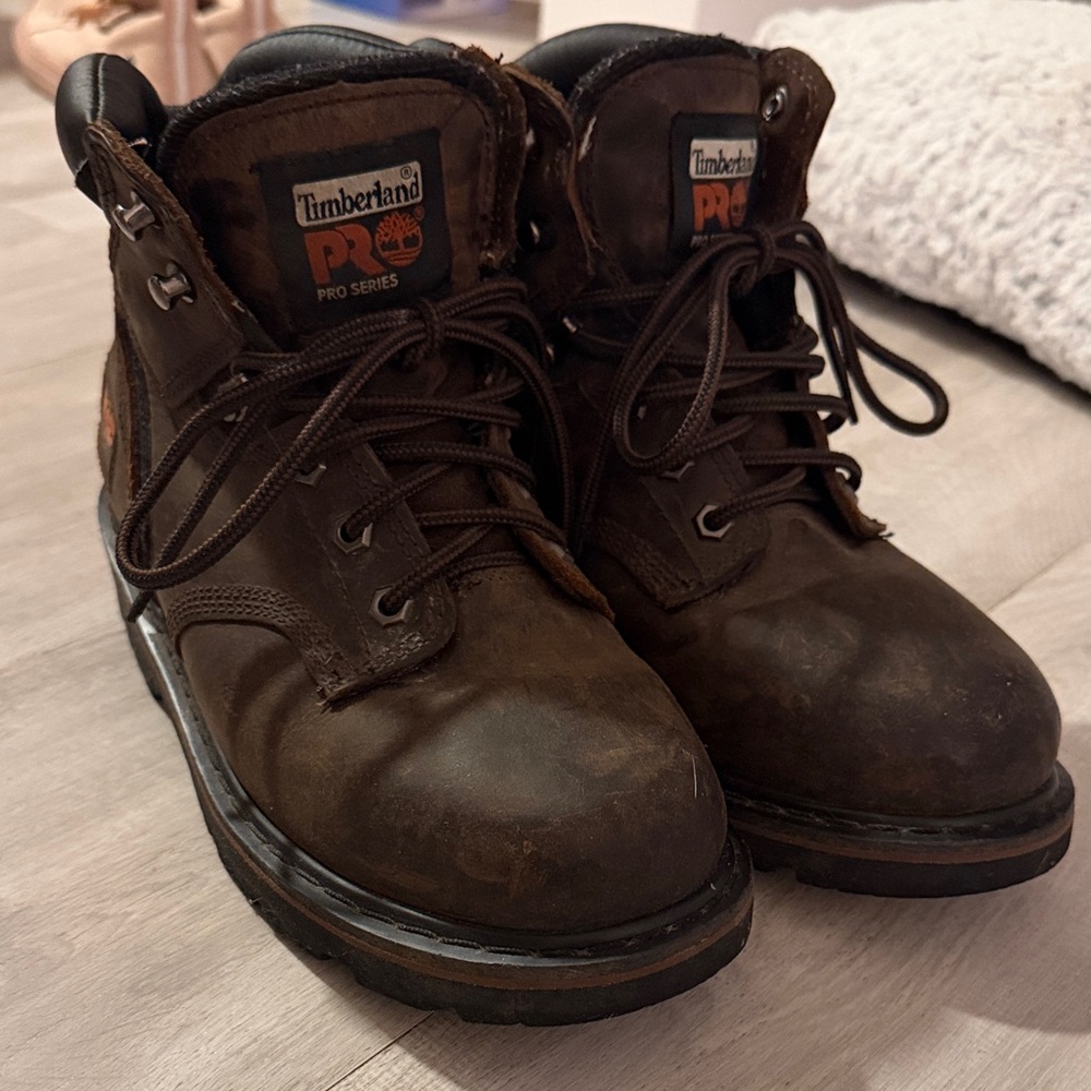Timberland PRO Men's Dark Brown Boots Size 7W